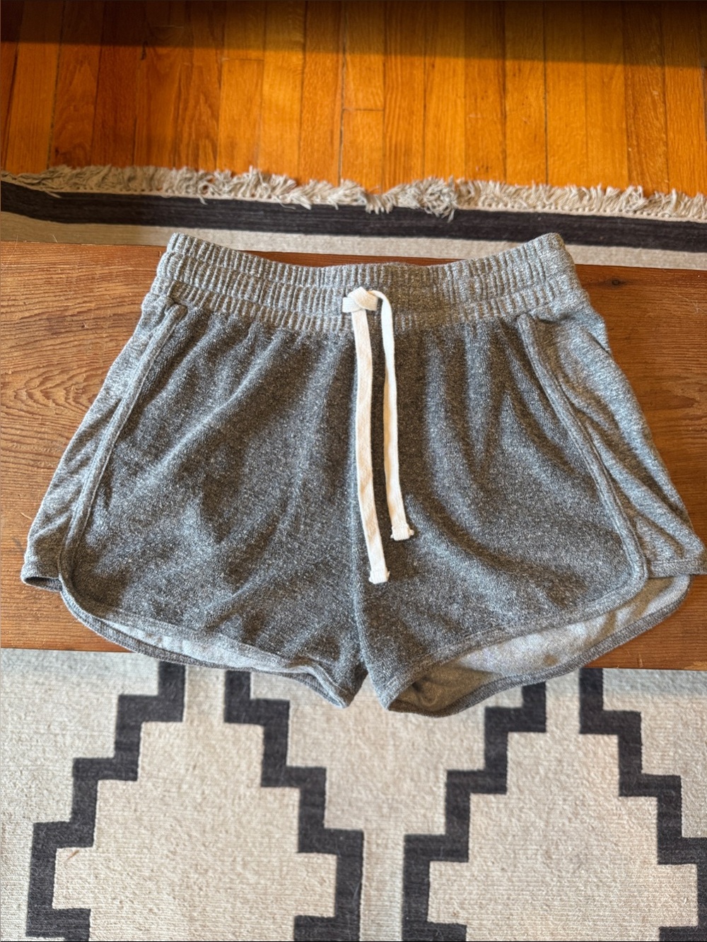 Marine Layer Gray Athletic Shorts with White Drawstring
